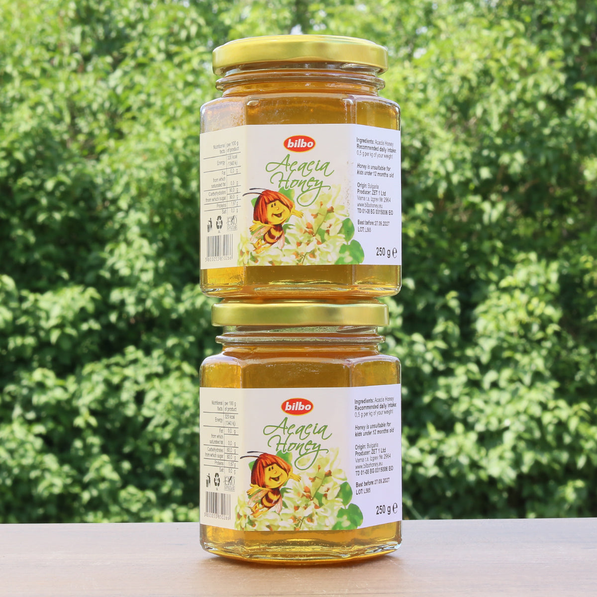 Miel d’acacia brut Bilbo • 250 g