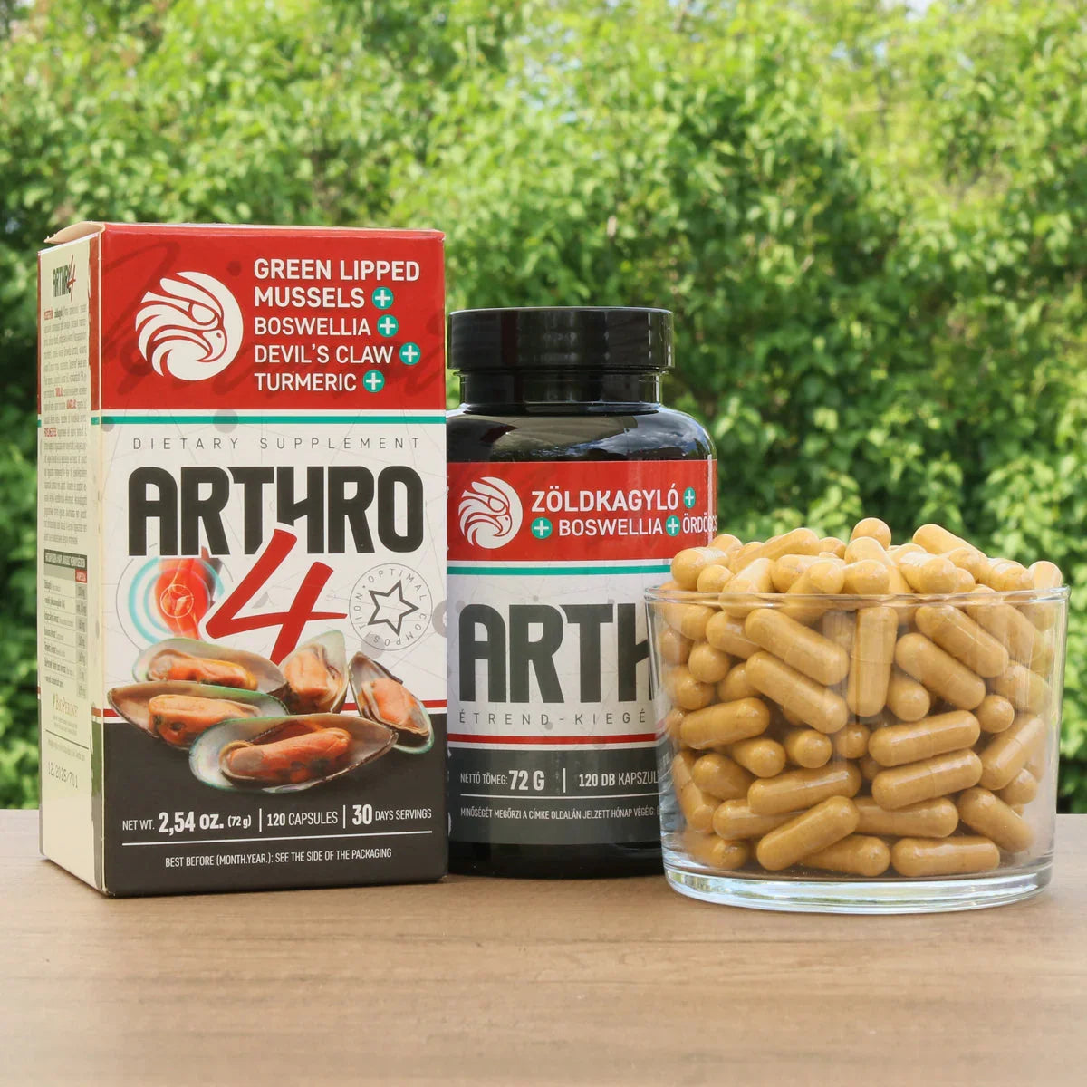 ARTHRO4 • Joint + cartilage complex • with Green-lipped mussel • 120 capsules - Mannavita