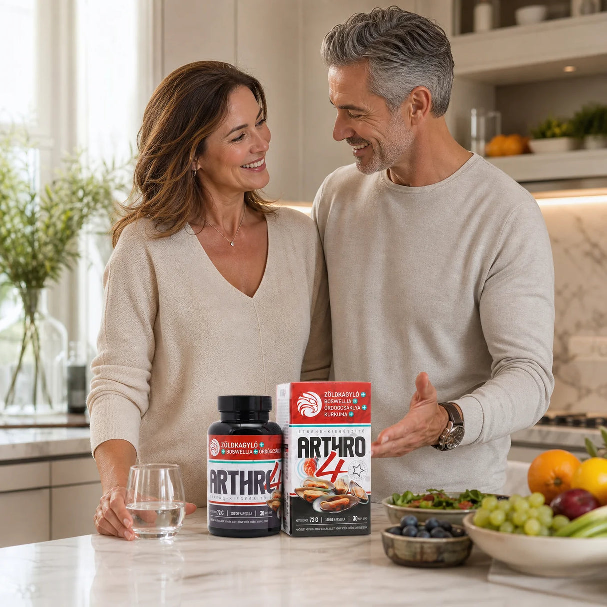 ARTHRO4 • Complexe articulations + cartilage • avec Moule à Lèvres vertes • 120 capsules