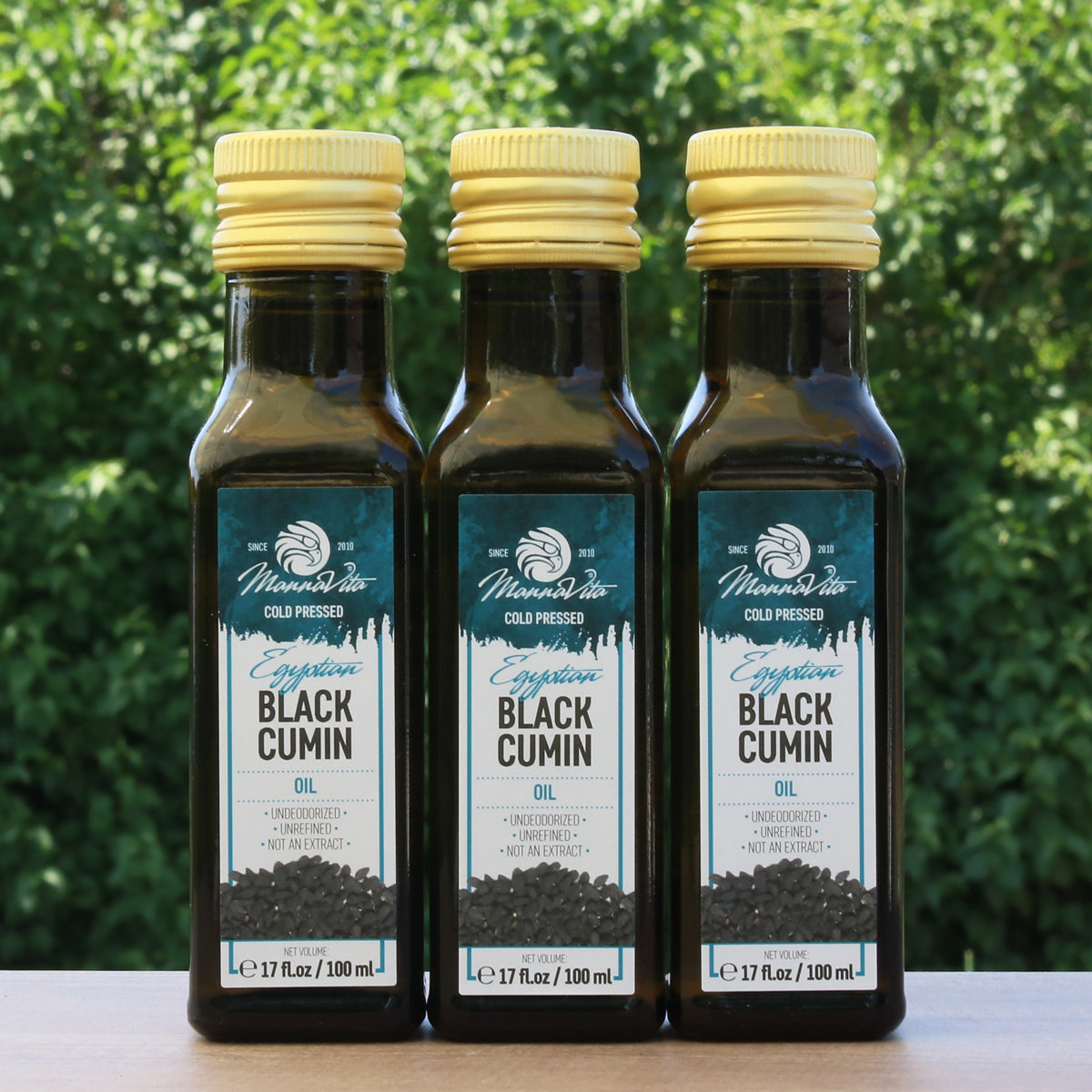 Huile de graines de cumin noir pressée à froid Mannavita • 100 ml