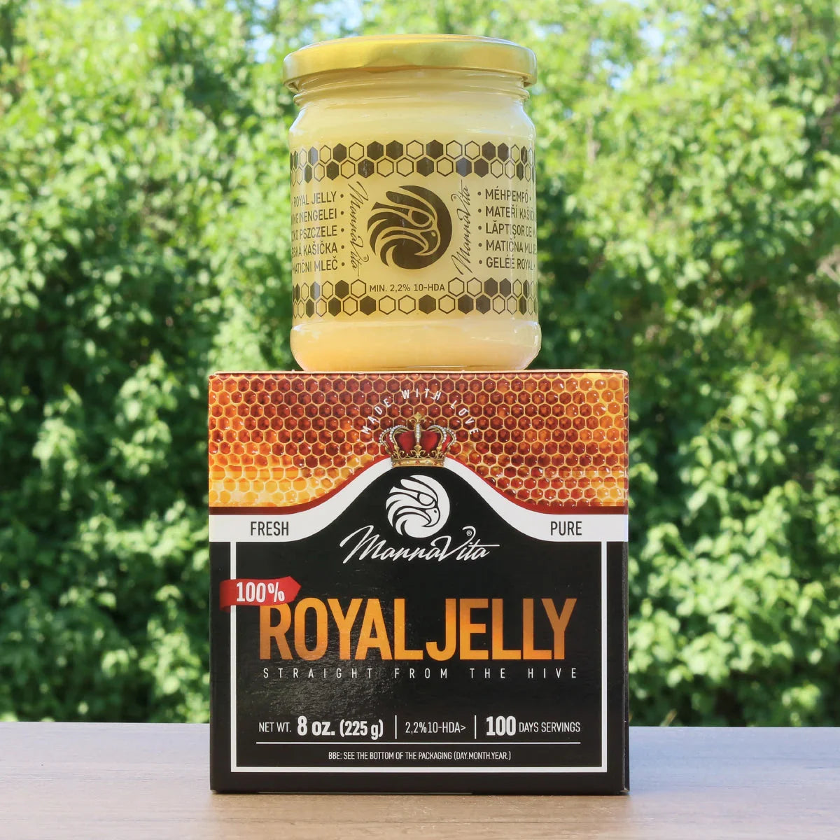 Mannavita fresh pure royal jelly • 2.2% 10-HDA • 225g - Mannavita