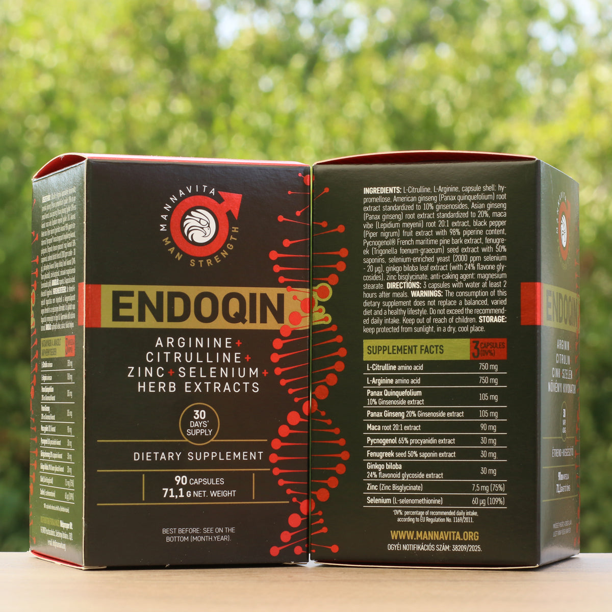 ENDOQIN main-d’œuvre forte • 90 capsules