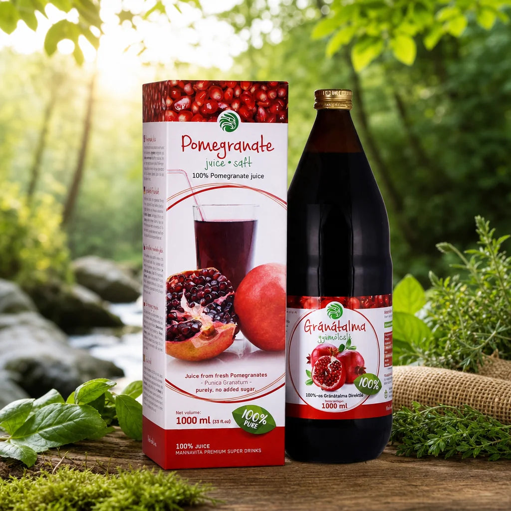 Mannavita Jus de grenade pur pressé à 100 % • 1000 ml