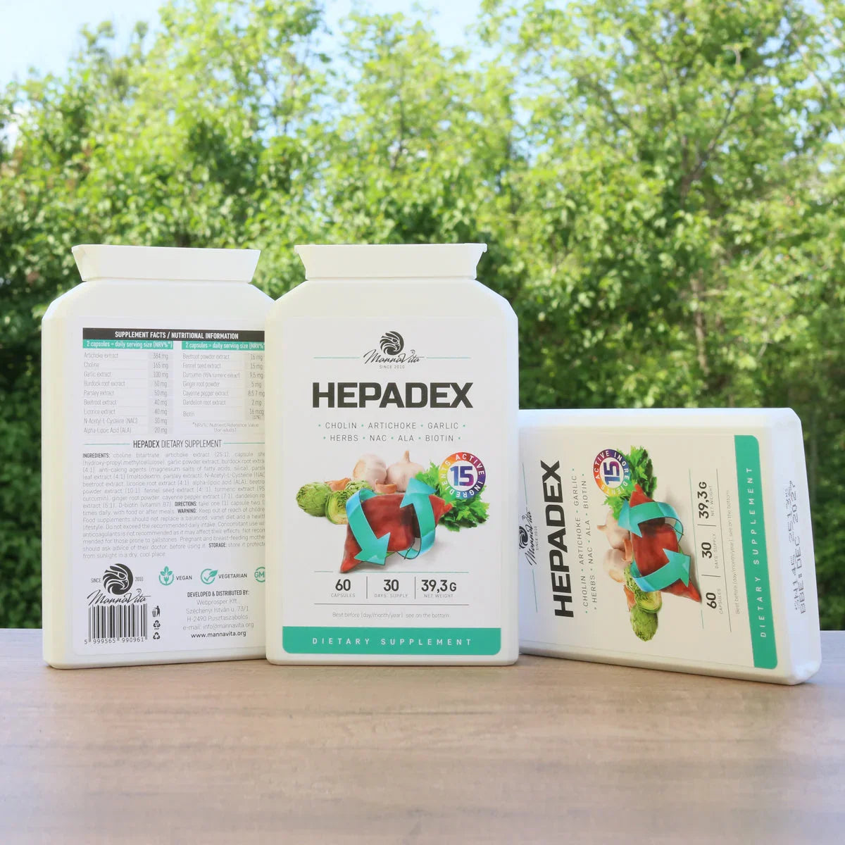 HEPADEX liver-regenerating and liver health-improving complex • 60 capsules - Mannavita