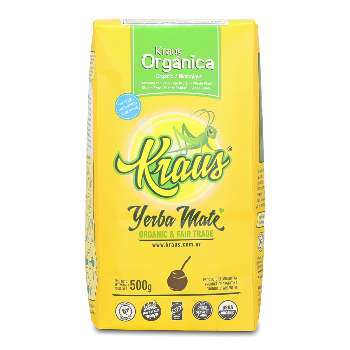 Thé de yerba maté Kraus • Elaborada, con palo • 500 g