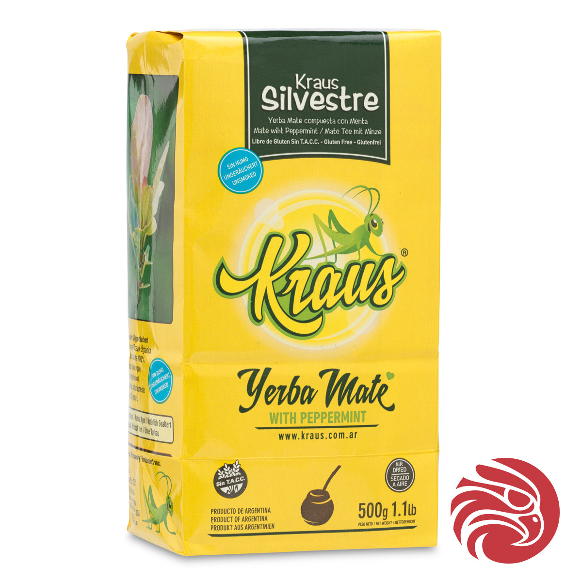 Thé maté yerba Kraus • Silvestre, MENTHE • 500 g