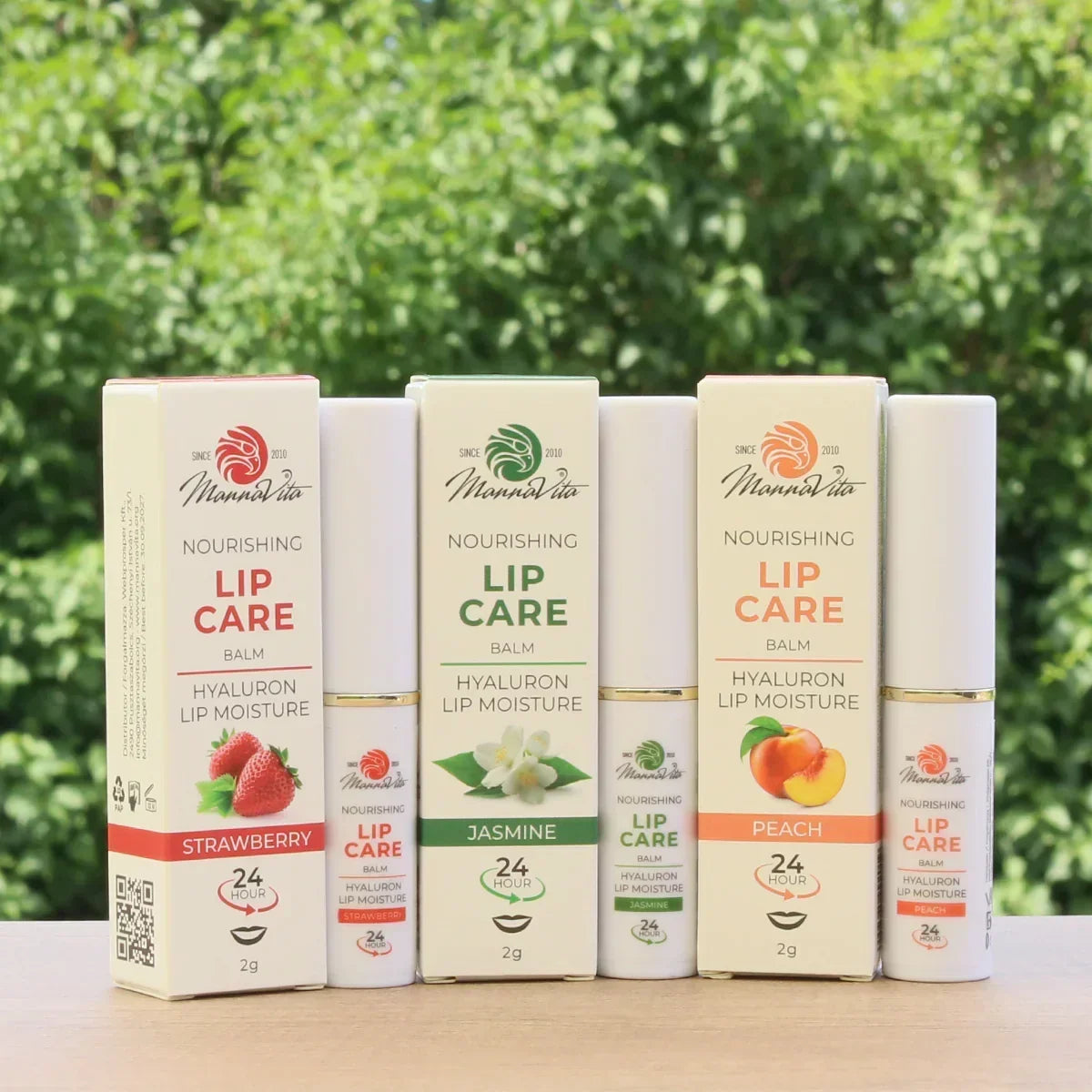 Mannavita Lip Balm with Hyaluronic Acid • Deep-nourishing • JASMINE - Mannavita