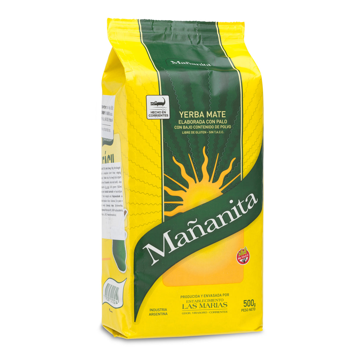 Thé de yerba maté Mañanita • Élaboré avec tiges • 500 g