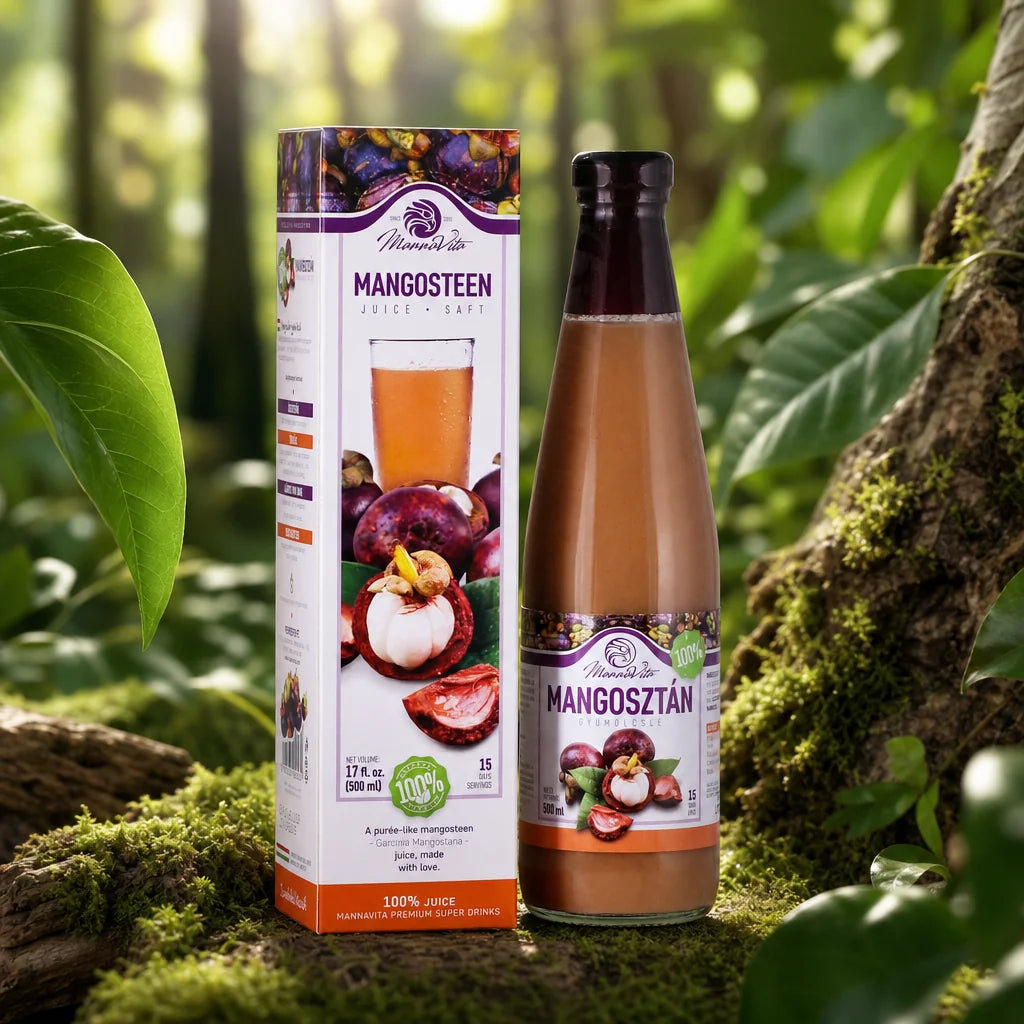 Mannavita Mangoustan purée pressée 100 % pure • 500 ml