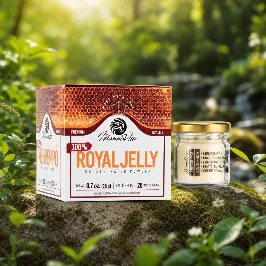 Poudre de gelée royale concentrée avec une teneur en 10-HDA de 6 % • 20 g