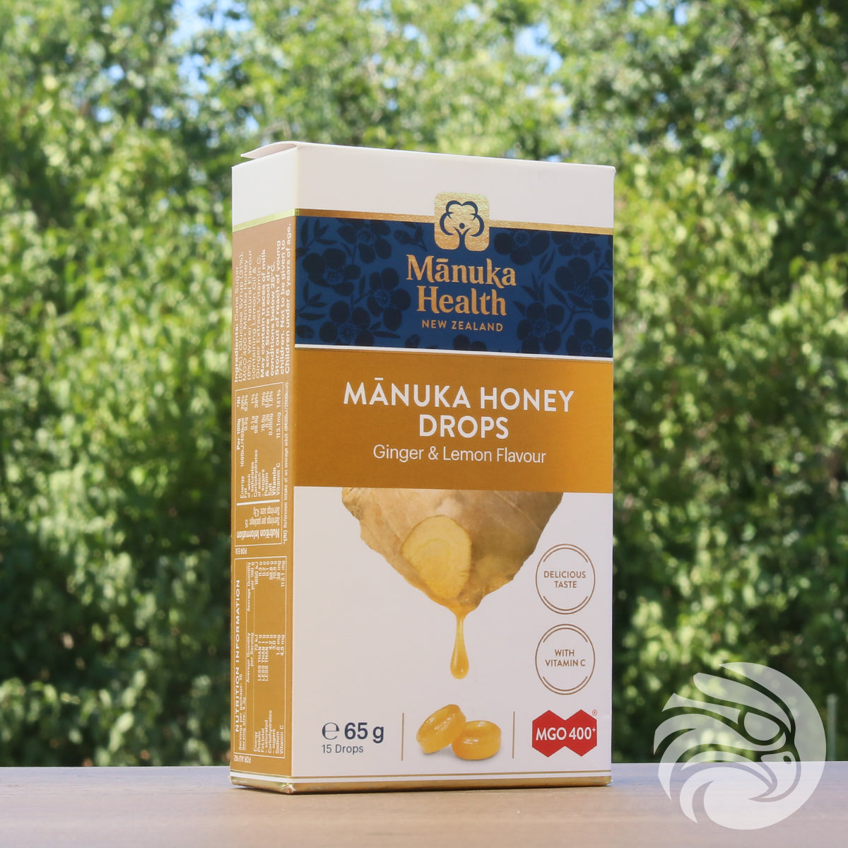 Pastilles au miel de Manuka avec gingembre et citron naturels • 15 pièces