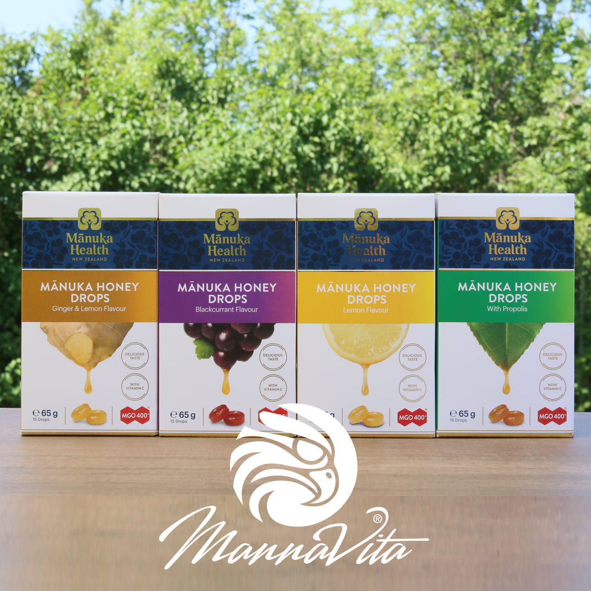 Pastilles au miel de Manuka avec cassis • 15 pcs.