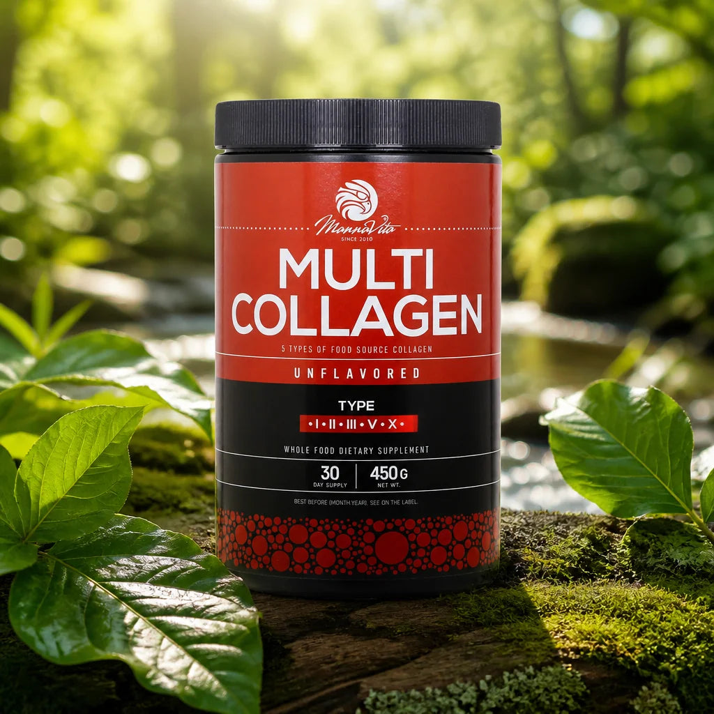 Mannavita • Poudre de Collagène Multi-sources • Non aromatisé • 450g