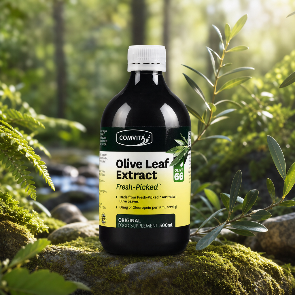Extrait liquide de feuille d’olivier Comvita • 500 ml