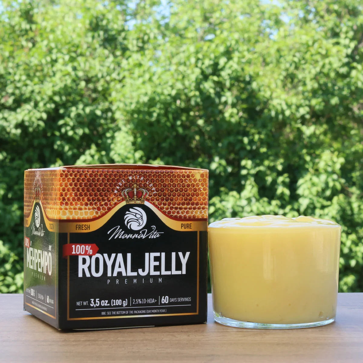 Mannavita Premium Royal jelly • 2.5% 10-HDA • 100g - Mannavita
