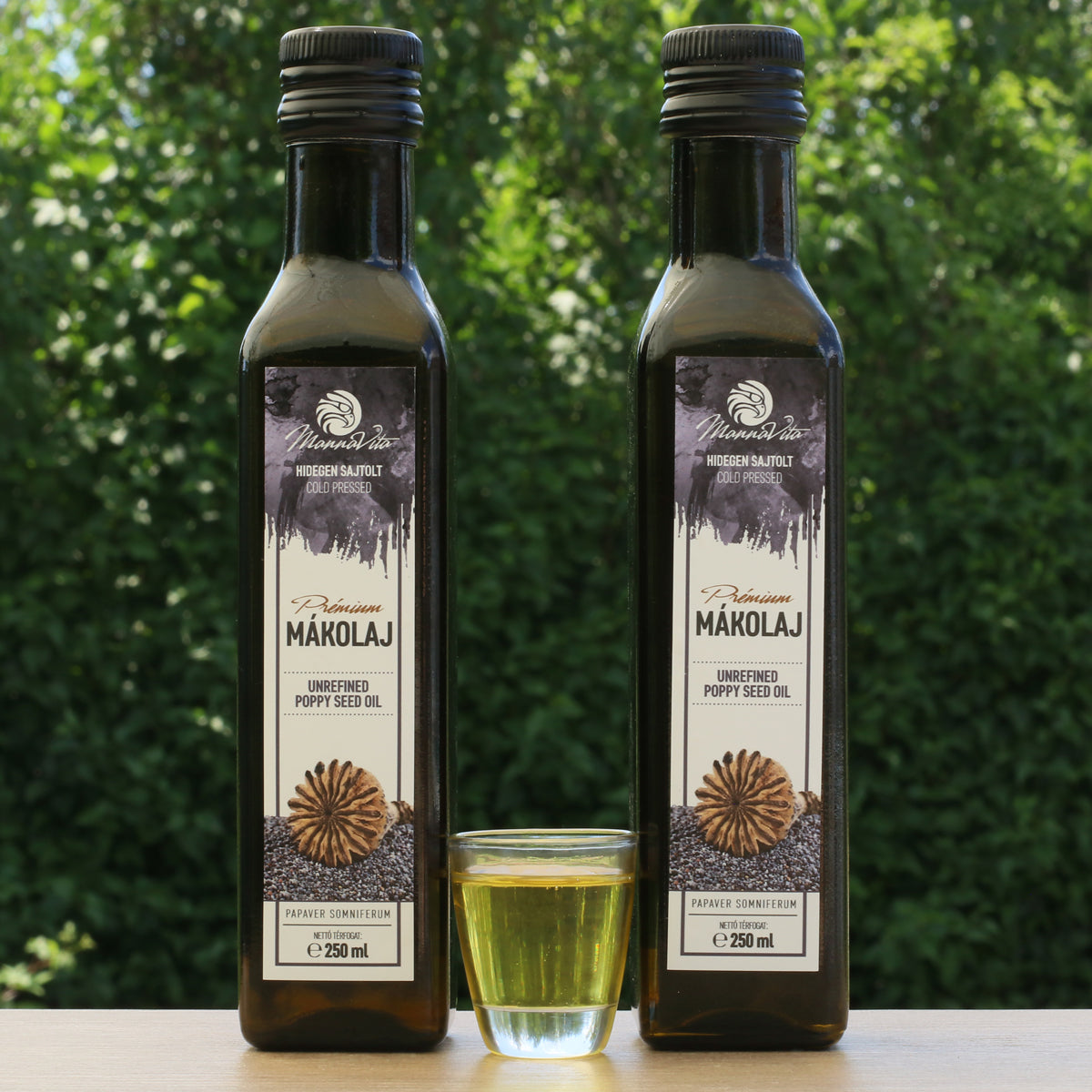 Mannavita Huile de graines de pavot hongroise pressée à froid • 250 ml