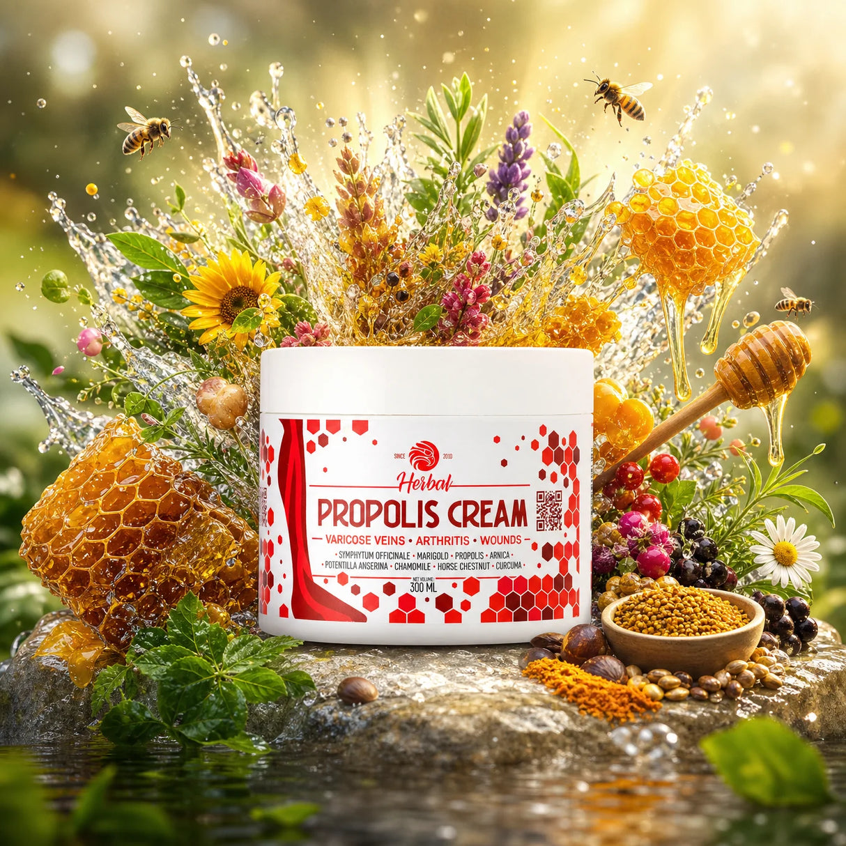 Mannavita Crème de Propolis aux Herbes • 300 ml