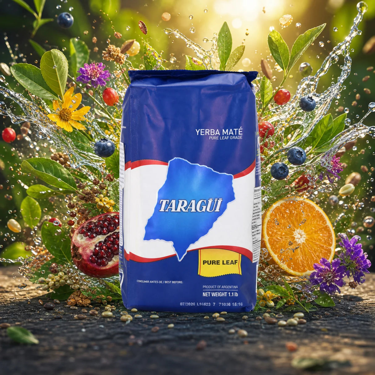 Thé maté Taragüi • Feuille pure - Sin palo • 500 g