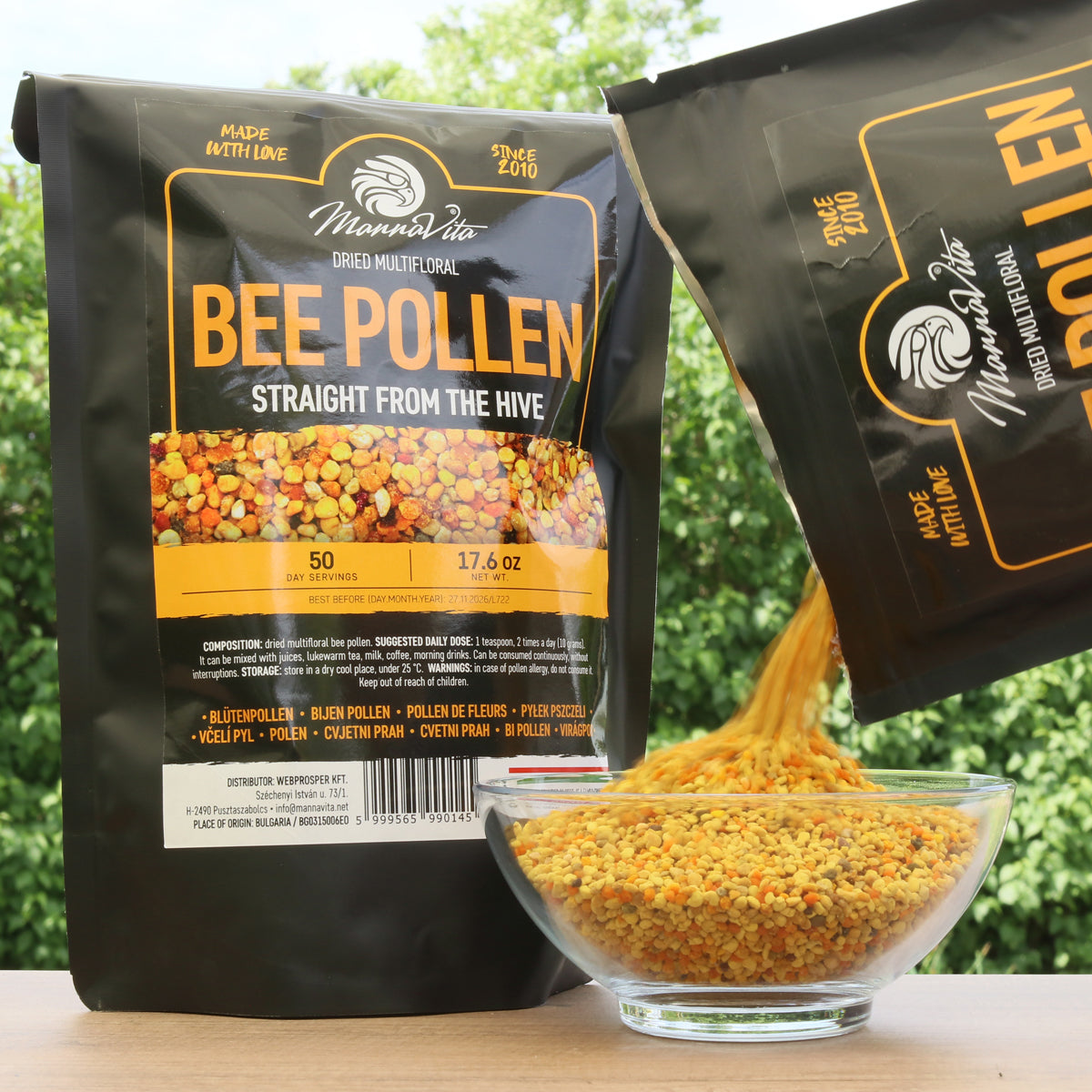 Mannavita pollen d'abeille multifloral séché • 500 g
