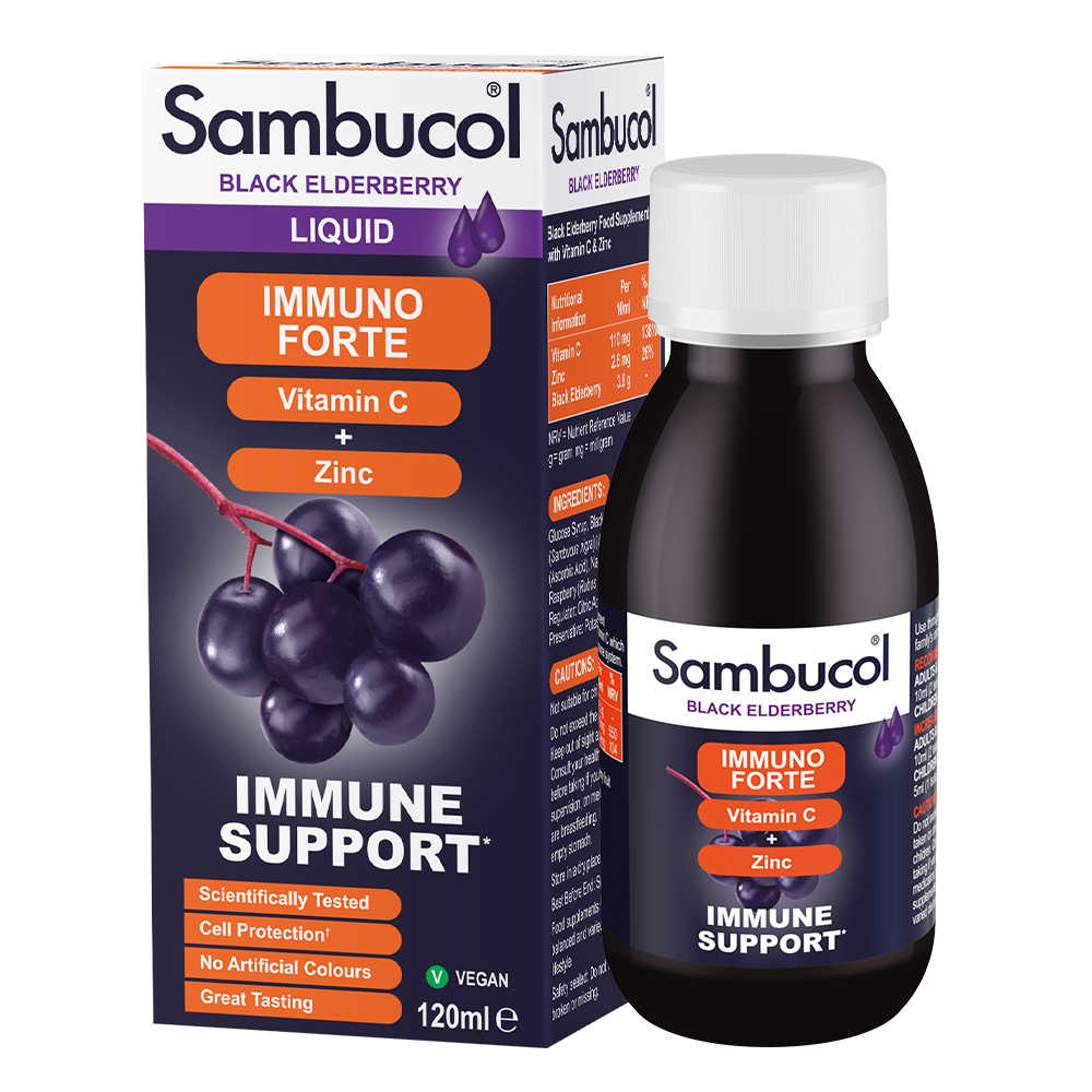Sirop de sureau noir Sambucol, Immuno Forte • 120 ml