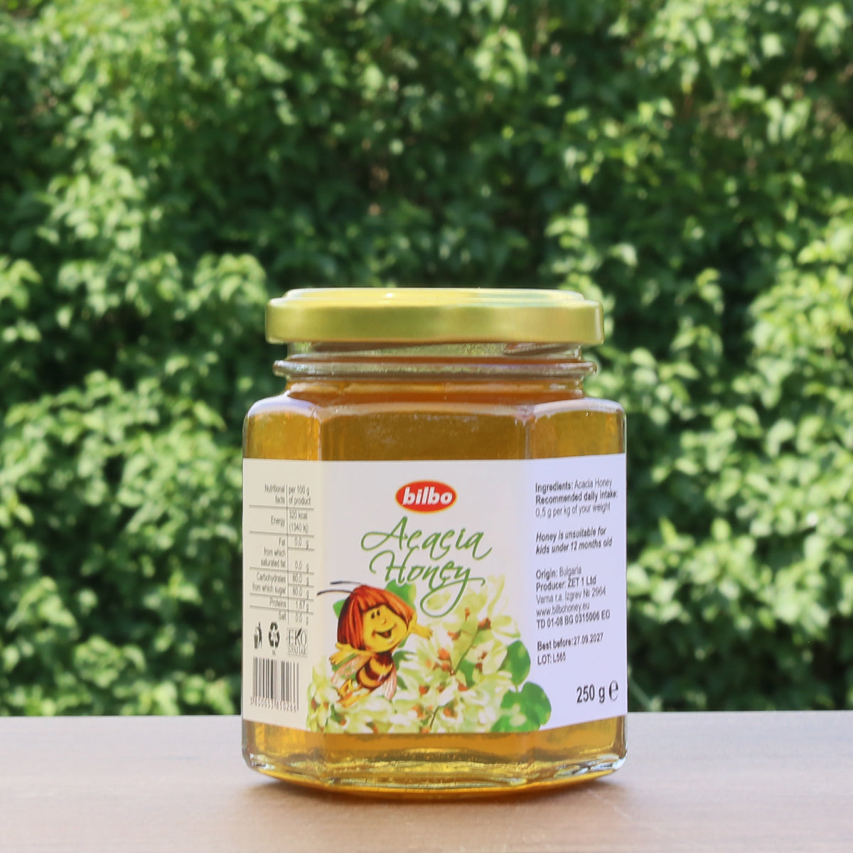 Miel d’acacia brut Bilbo • 250 g