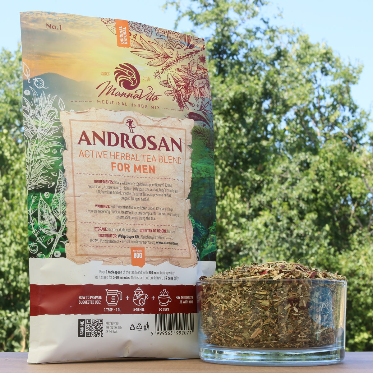 ANDROSAN mélange de tisane active aux herbes pour hommes • 80g