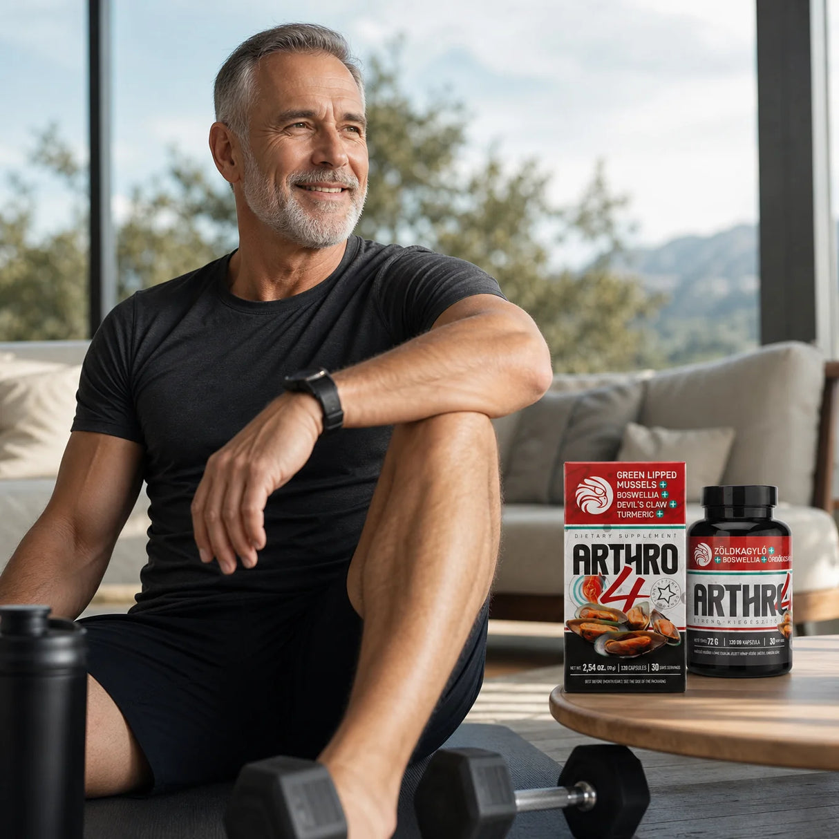 ARTHRO4 • Complexe articulations + cartilage • avec Moule à Lèvres vertes • 120 capsules