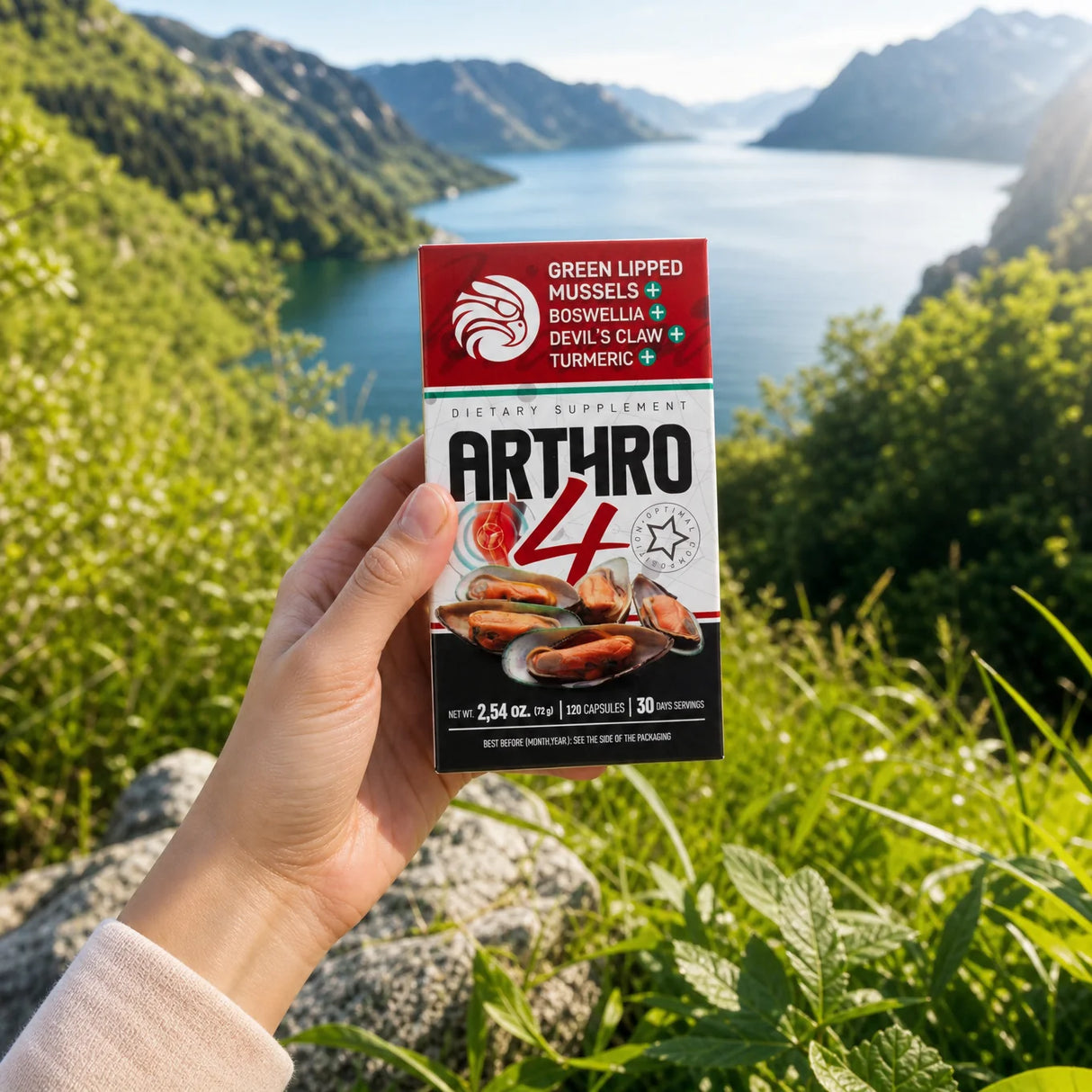 ARTHRO4 • Complexe articulations + cartilage • avec Moule à Lèvres vertes • 120 capsules