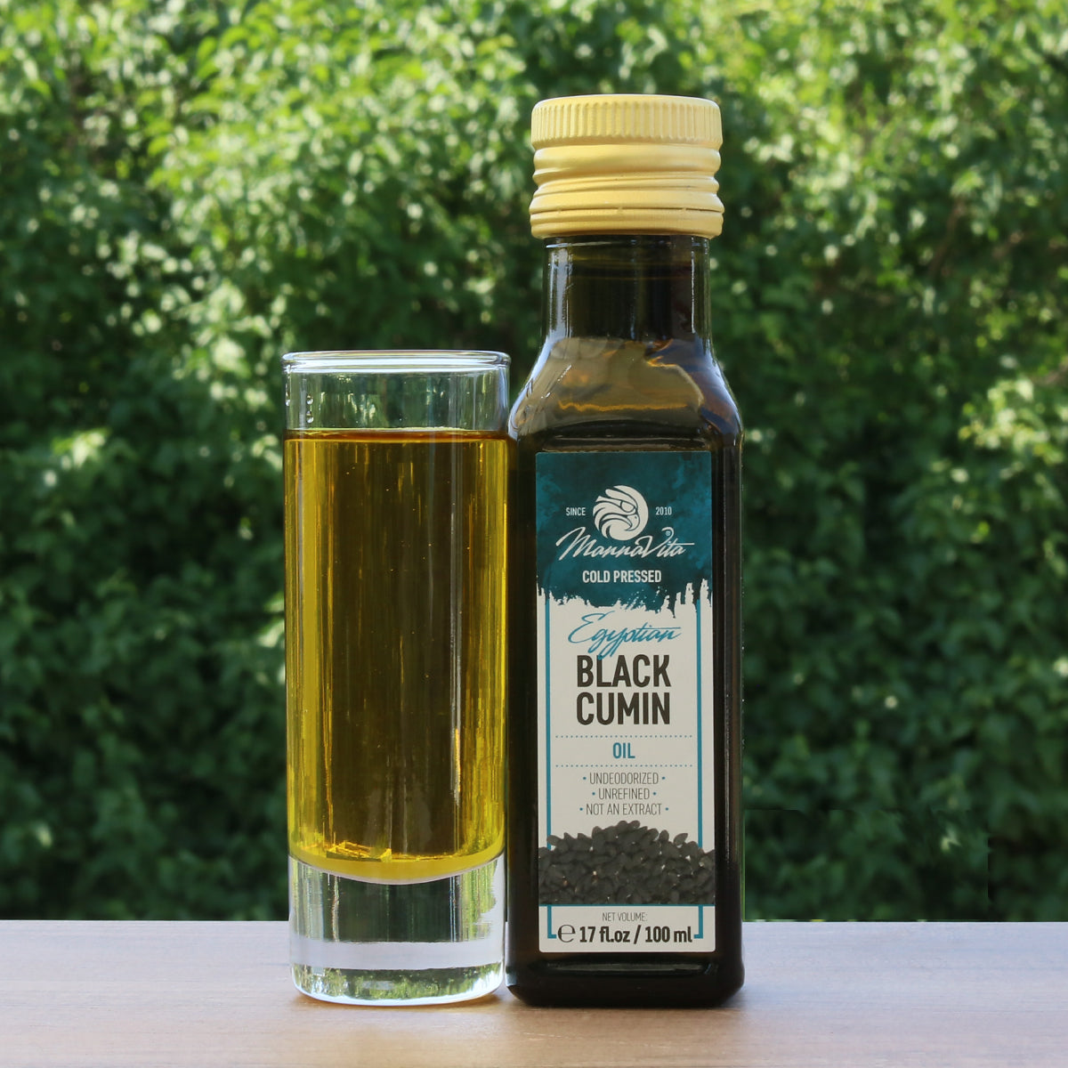 Huile de graines de cumin noir pressée à froid Mannavita • 100 ml