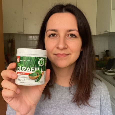 Mannavita poudre de jus d'herbe de Blé cru • sans gluten • 140g