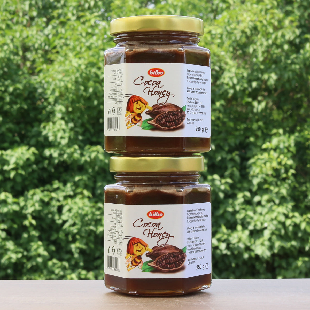 Miel de cacao cru Bilbo • 250 g