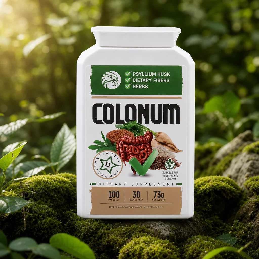 COLONUM capsules de nettoyage du côlon et de restauration intestinale • 100 capsules