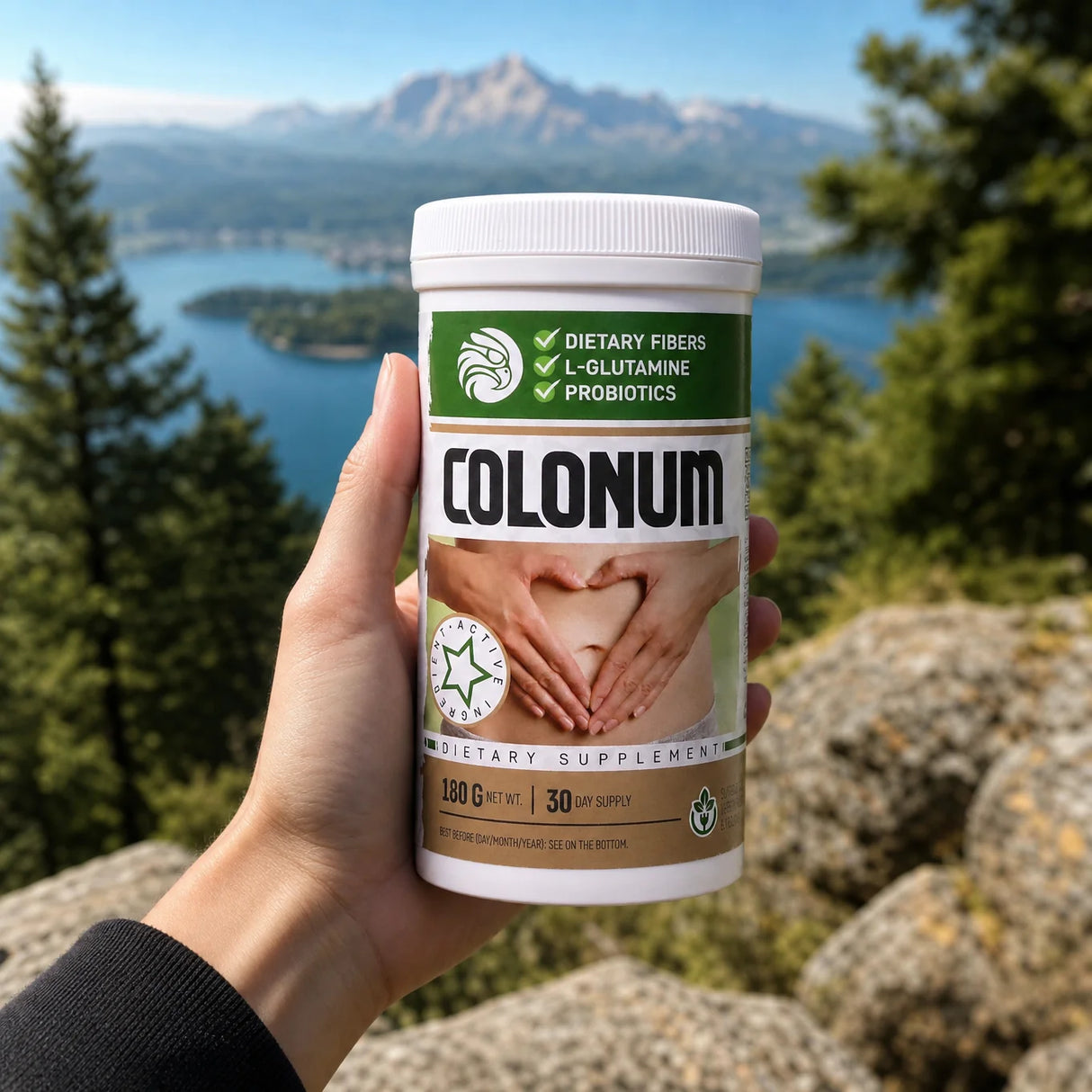 COLONUM poudre de nettoyage du côlon et de restauration intestinale • 180g