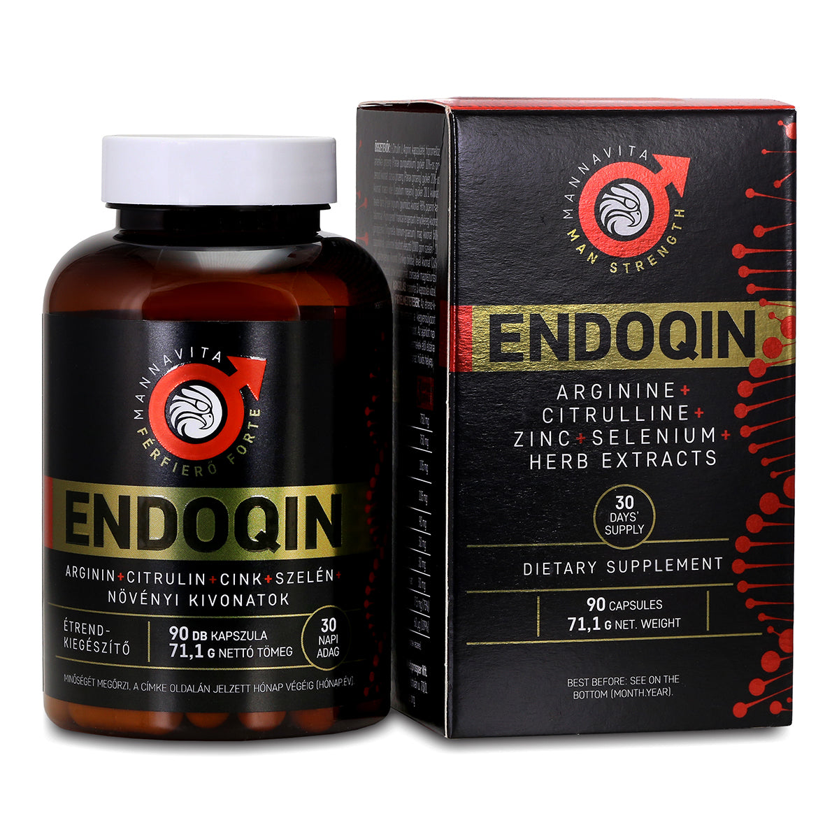 ENDOQIN main-d’œuvre forte • 90 capsules