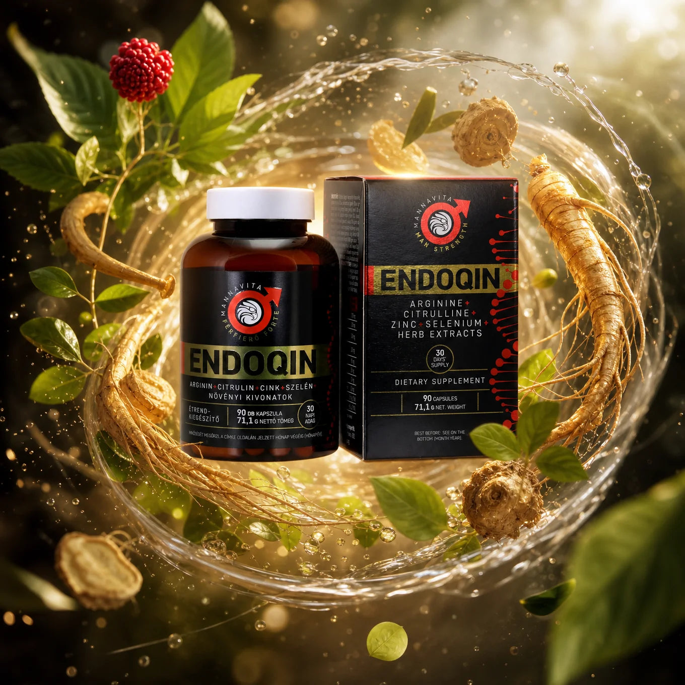 ENDOQIN main-d’œuvre forte • 90 capsules