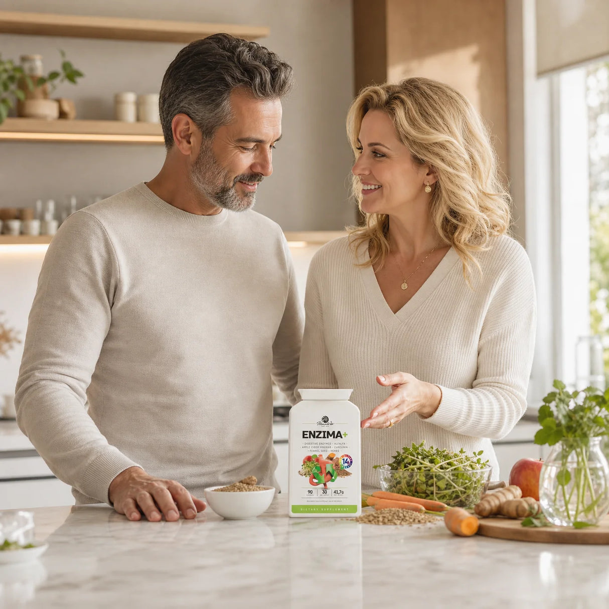 ENZIMA+ complexe d'enzymes digestives avec Bétaïne HCL • 90 gélules