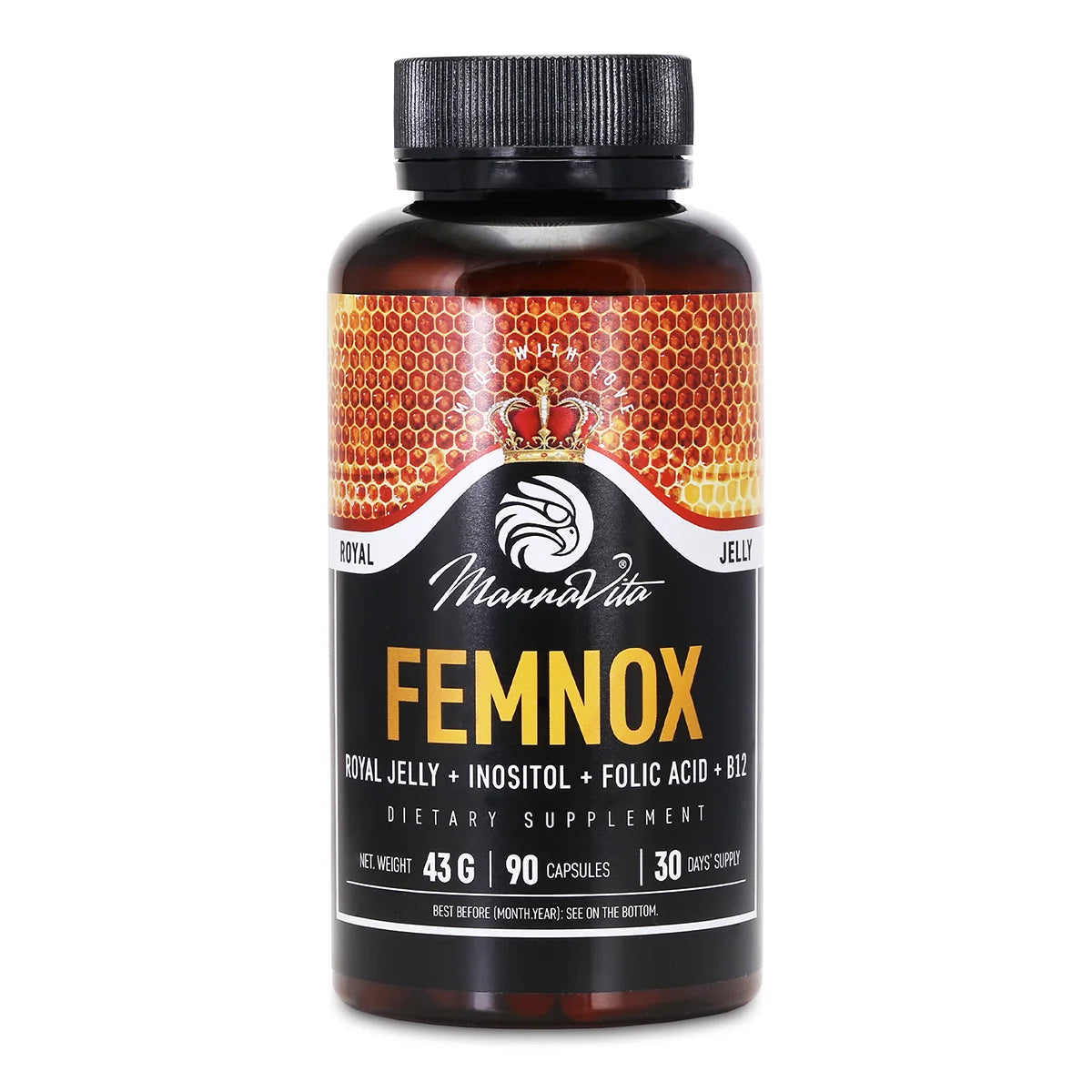 FEMNOX Gelée Royale + Inositol + Acide Folique + Complexe B12 • 90 gélules
