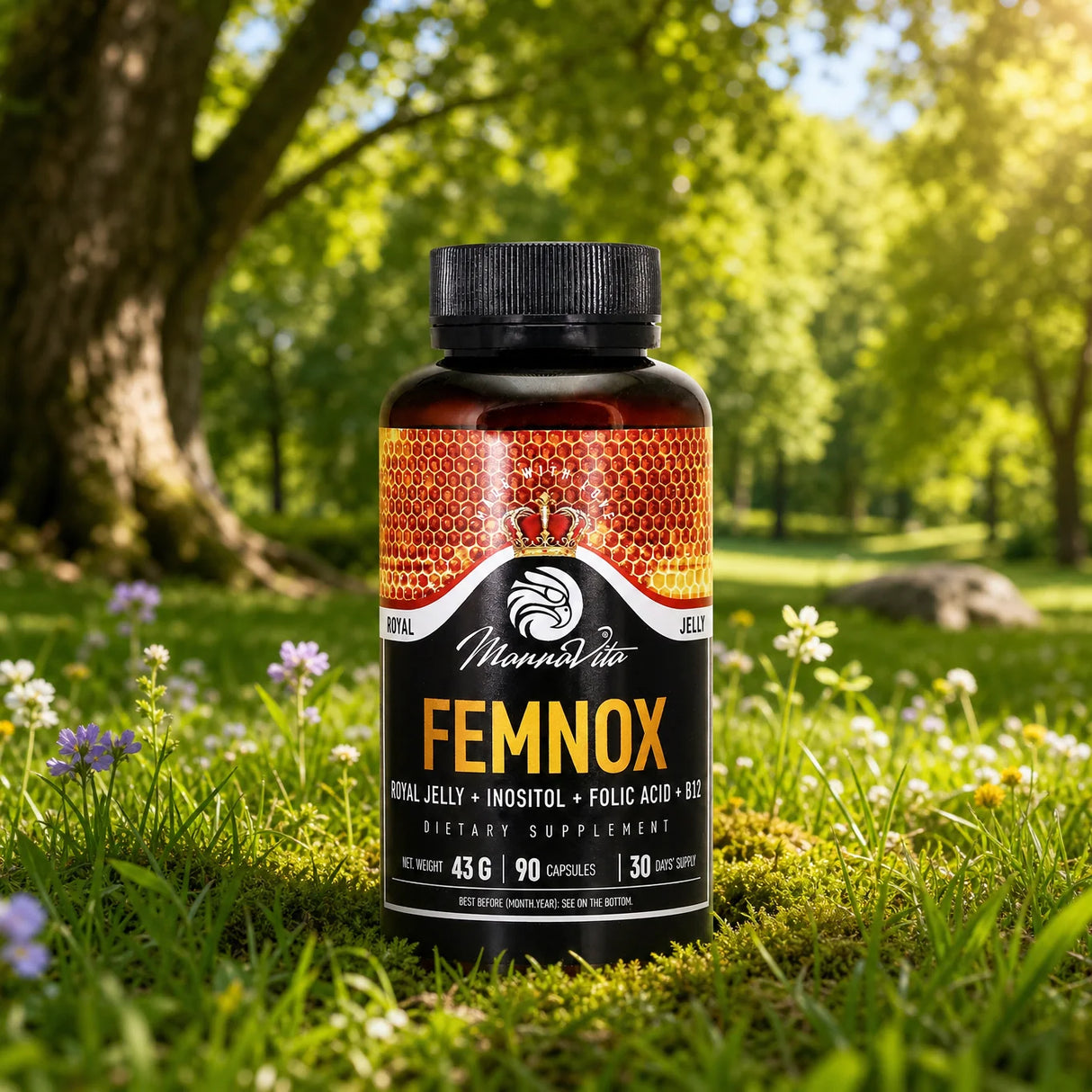 FEMNOX Gelée Royale + Inositol + Acide Folique + Complexe B12 • 90 gélules