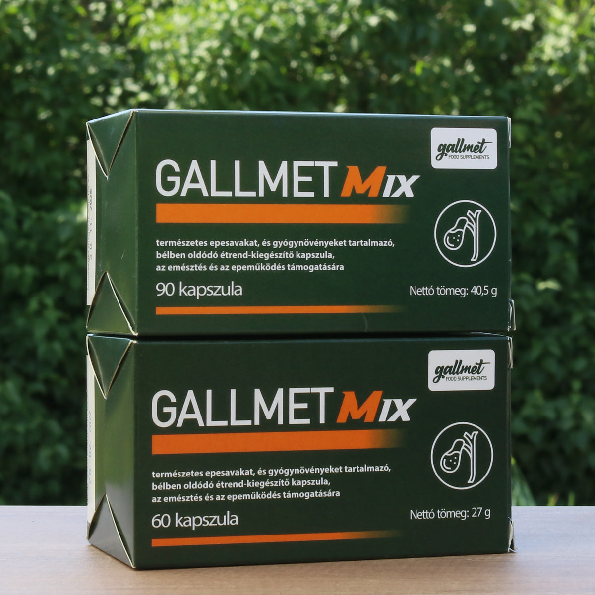 Gallmet Mix, gélules à base d’acides biliaires et de plantes • 60 pièces.