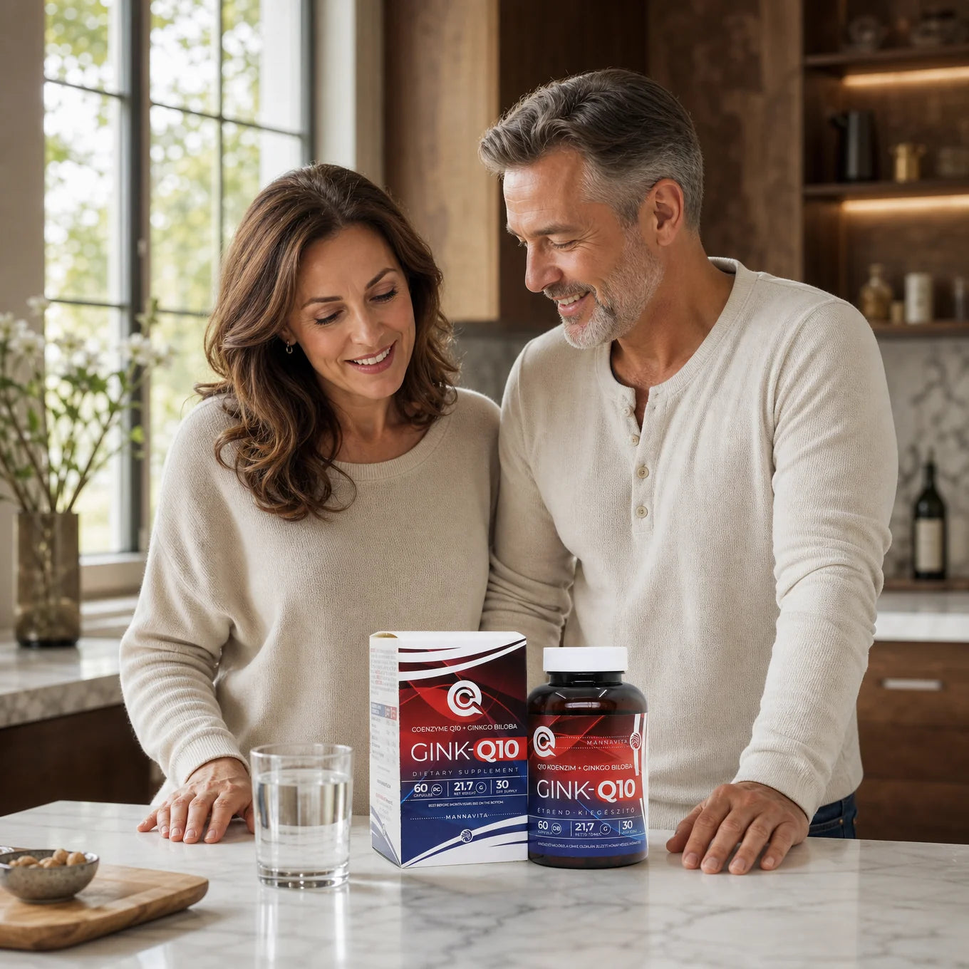GINK-Q10 • Complexe Coenzyme Q10 + Ginkgo Biloba • 60 gélules