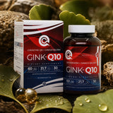 GINK-Q10 • Complexe Coenzyme Q10 + Ginkgo Biloba • 60 gélules