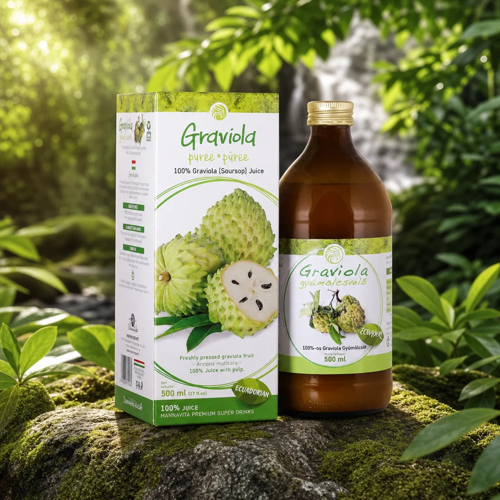 Mannavita Graviola purée 100 % pressée pure • 500 ml