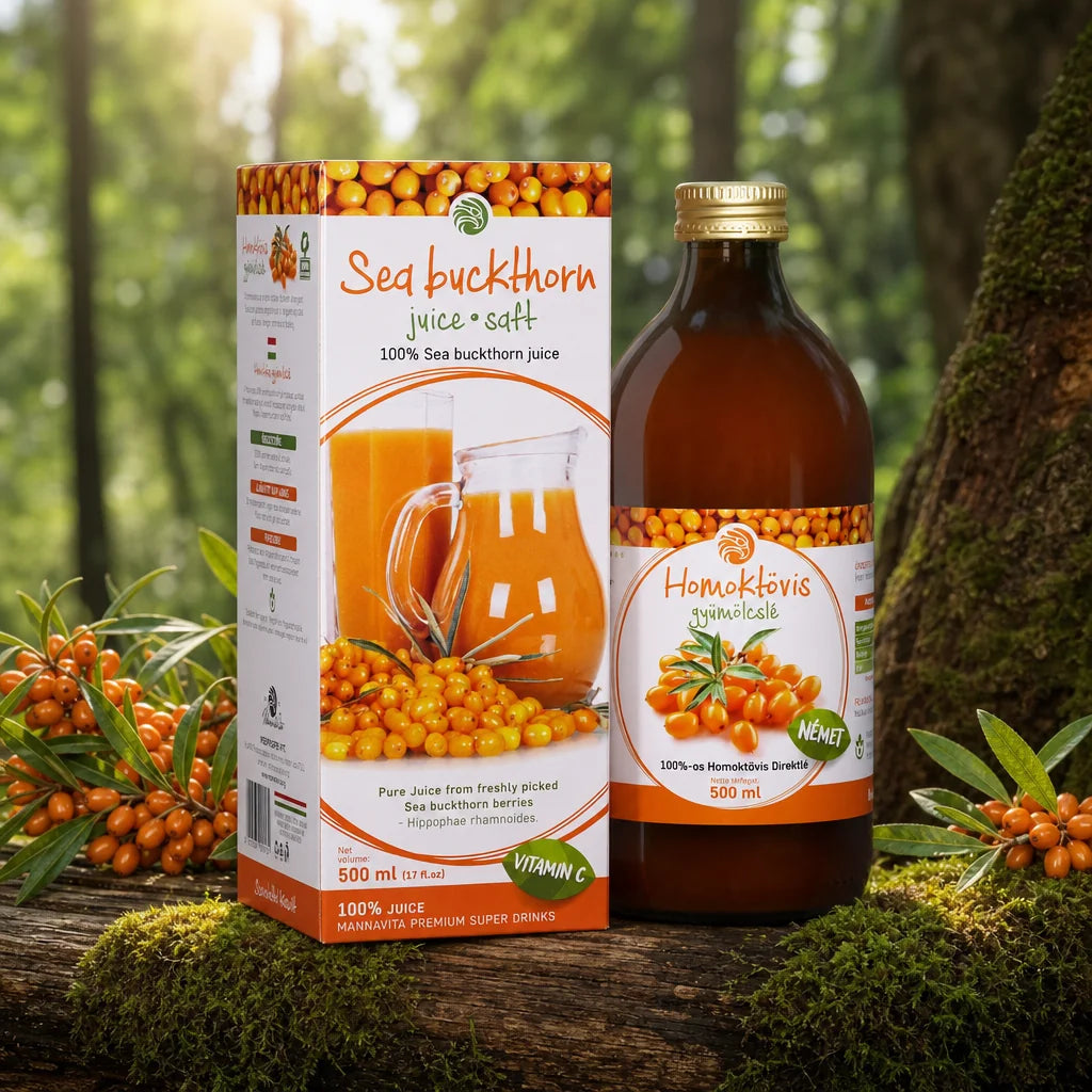 Mannavita Jus pur de Argousier 100 % pressé • 500 ml