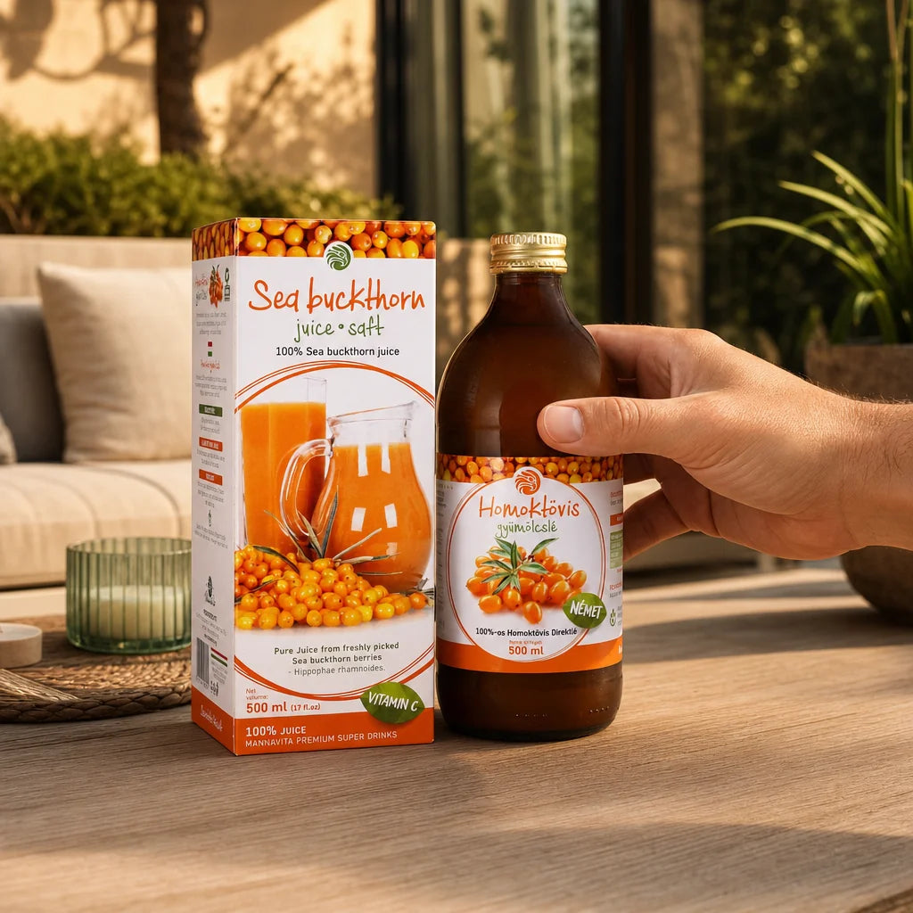 Mannavita Jus pur de Argousier 100 % pressé • 500 ml