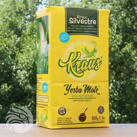 Thé maté yerba Kraus • Silvestre, MENTHE • 500 g