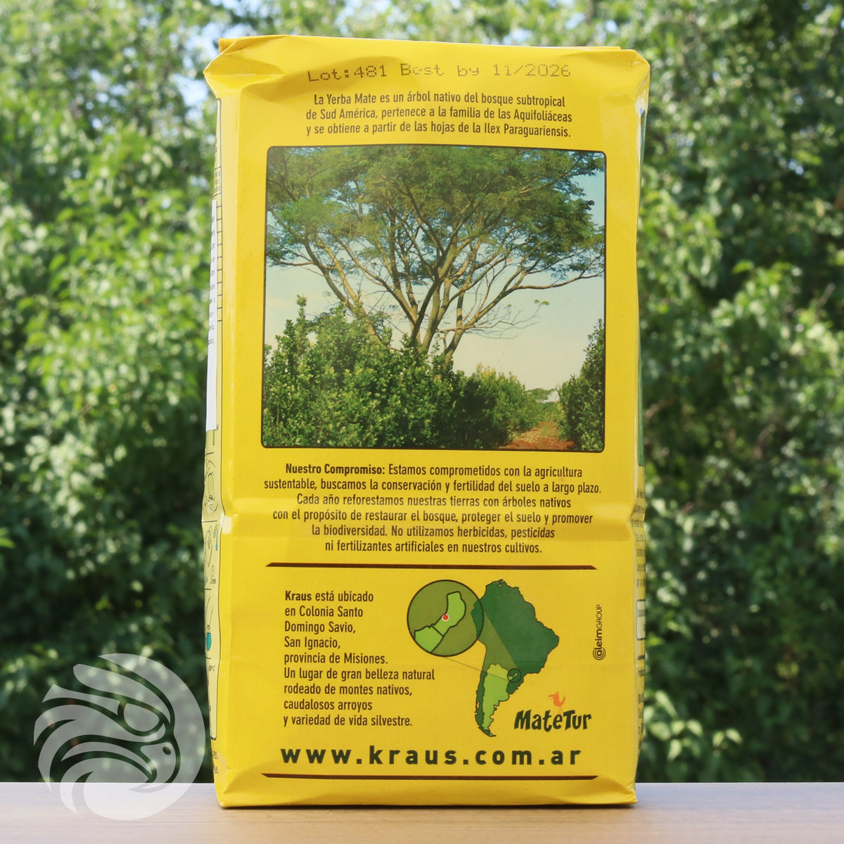 Thé maté yerba Kraus • Silvestre, MENTHE • 500 g