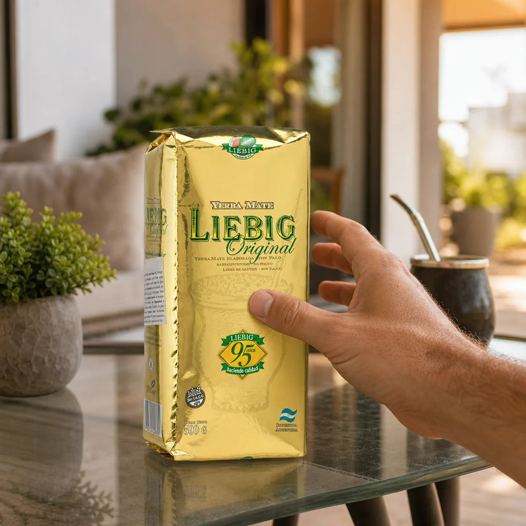 Thé maté yerba Liebig Original • Élaboré avec tiges • 500 g