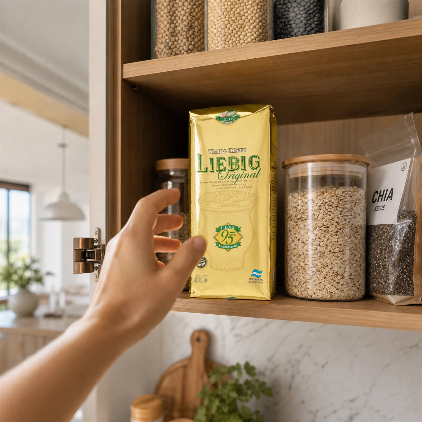 Thé maté yerba Liebig Original • Élaboré avec tiges • 500 g