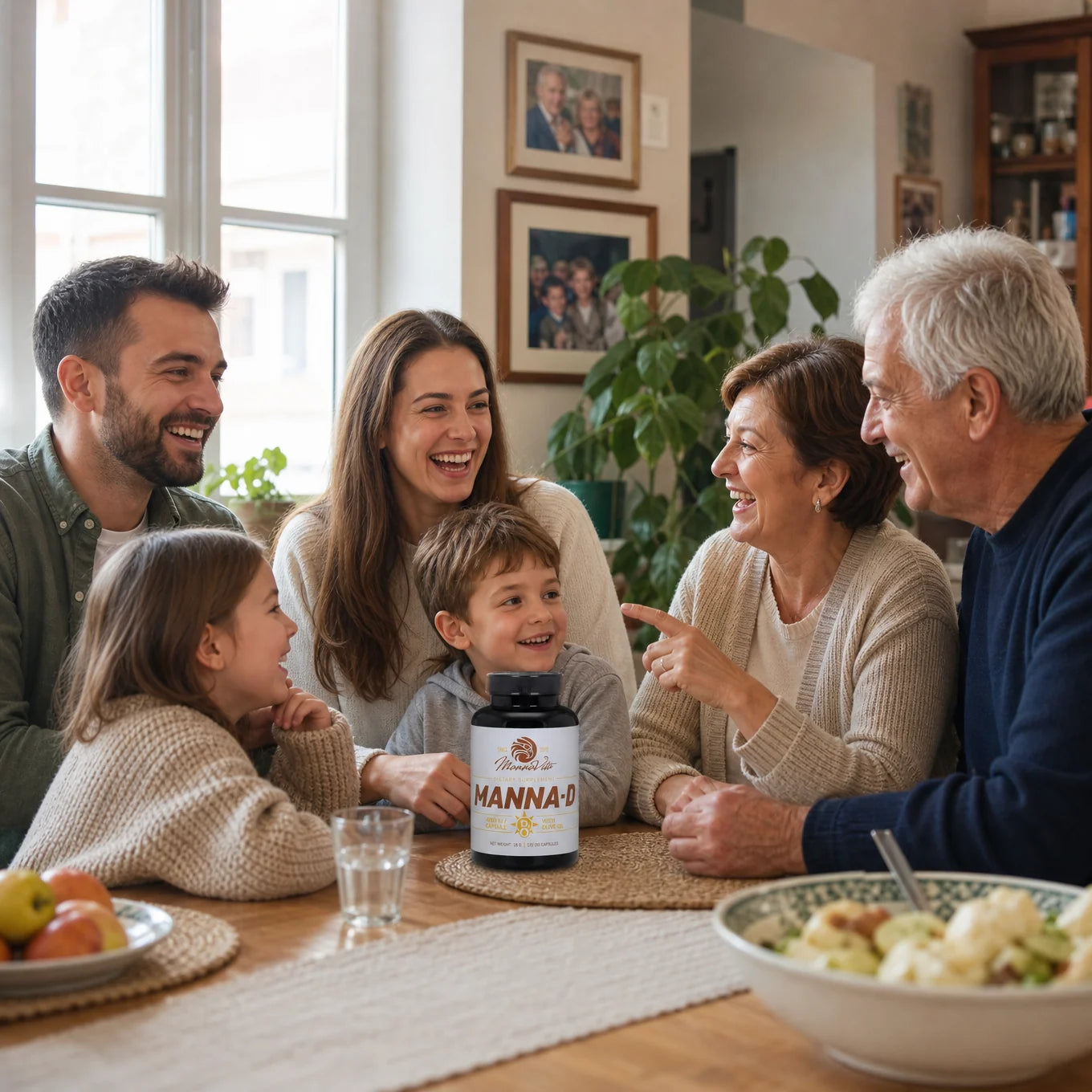 MANNA-D Vitamine D3 dans l'huile d'olive 4000 UI • 120 gélules