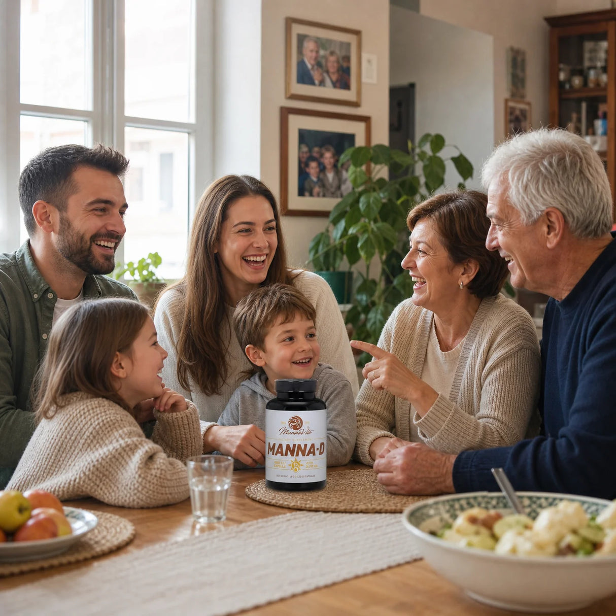 MANNA-D Vitamine D3 dans l'huile d'olive 4000 UI • 120 gélules